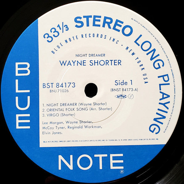 Wayne Shorter - Night Dreamer (Vinyl, LP, Album, Stereo, Reissue) Very Good Plus (VG+) / Very Good Plus (VG+)
