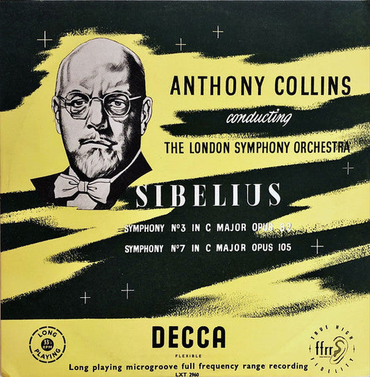 Anthony Collins (2) - Symphonies 3 & 7 (Vinyl, LP, Mono) Very Good Plus (VG+) / Good Plus (G+)
