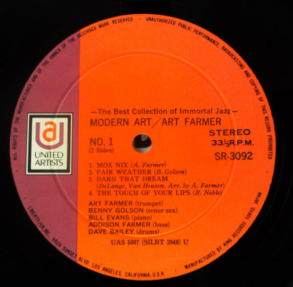 Art Farmer - Modern Art (Vinyl, LP, Album)