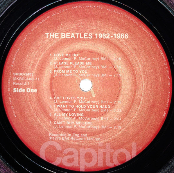 The Beatles - 1962-1966 (2xVinyl, LP, Compilation, Reissue, Stereo) Near Mint (NM or M-) / Very Good Plus (VG+)