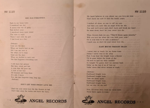 Reno And Smiley - Country Songs (Vinyl, LP, Album, Reissue, Mono) Good Plus (G+) / Very Good (VG)