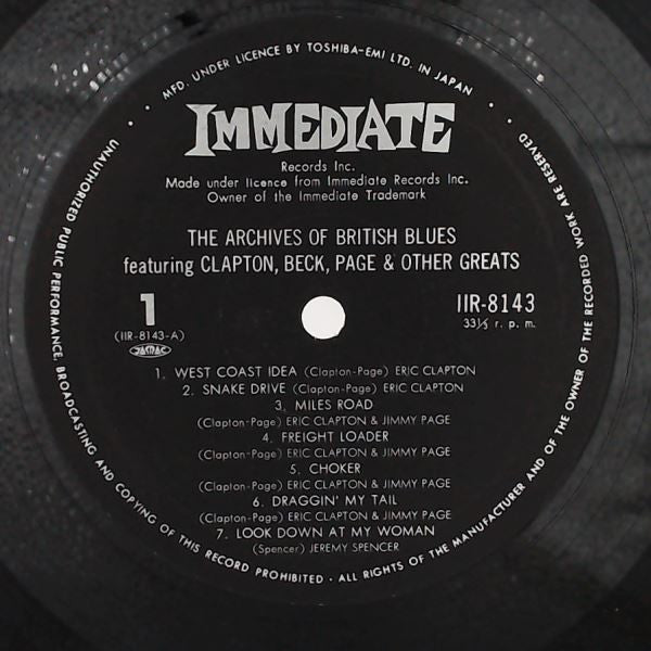 Various - The Archives Of British Blues (Vinyl, LP, Compilation, Reissue) Very Good Plus (VG+) / Near Mint (NM or M-)