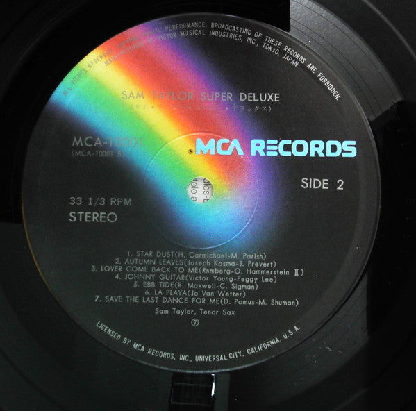 Sam Taylor (2) - Super Deluxe (Vinyl, LP, Compilation, Repress, Stereo) Very Good (VG) / Good Plus (G+)