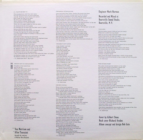 The Band - Cahoots (Vinyl, LP, Album, Stereo) Very Good (VG) / Very Good Plus (VG+)