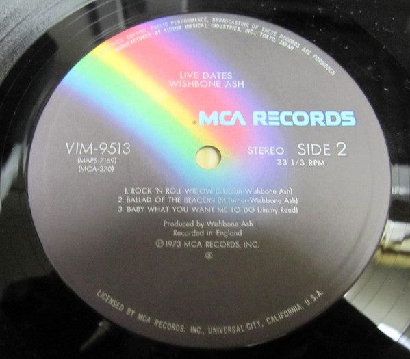 Wishbone Ash - Live Dates = ライブ・デイト (2xVinyl, LP, Reissue) Very Good (VG) / Very Good (VG)