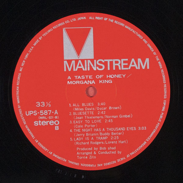 Morgana King - A Taste Of Honey (Vinyl, LP, Compilation, Stereo) Very Good (VG) / Very Good (VG)