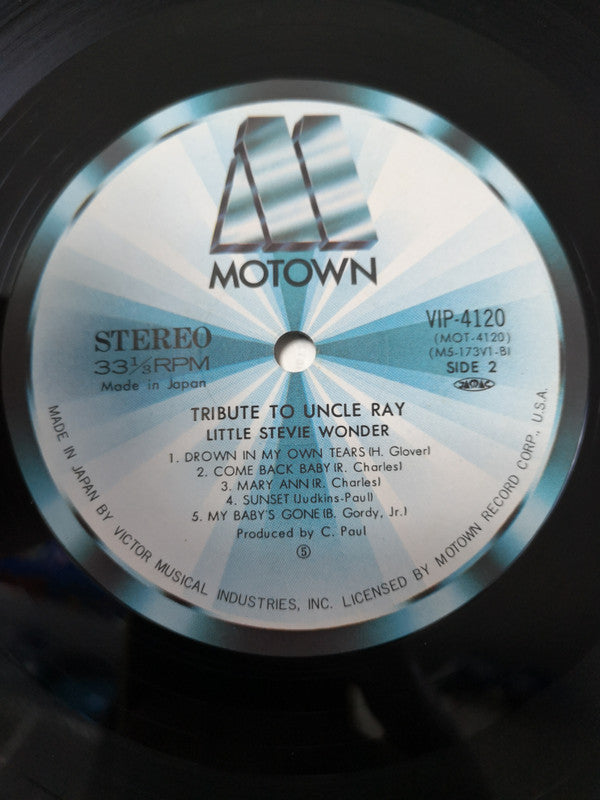Stevie Wonder - Tribute To Uncle Ray (Vinyl, LP, Album, Stereo) Near Mint (NM or M-) / Very Good (VG)