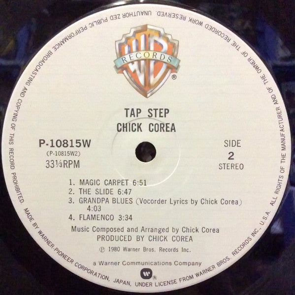 Chick Corea - Tap Step (Vinyl, LP, Album, Stereo)