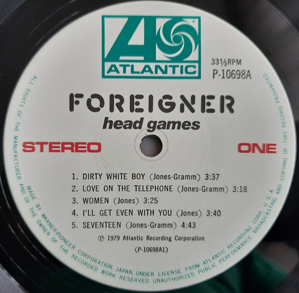 Foreigner - Head Games (Vinyl, LP, Album, Stereo)
