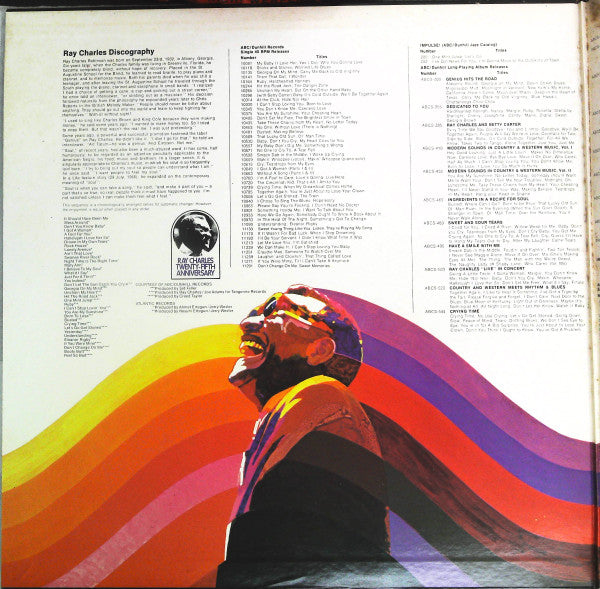 Ray Charles - A 25th Anniversary In Show Business Salute To Ray Charles (2xVinyl, LP, Compilation) Very Good Plus (VG+) / Very Good Plus (VG+)
