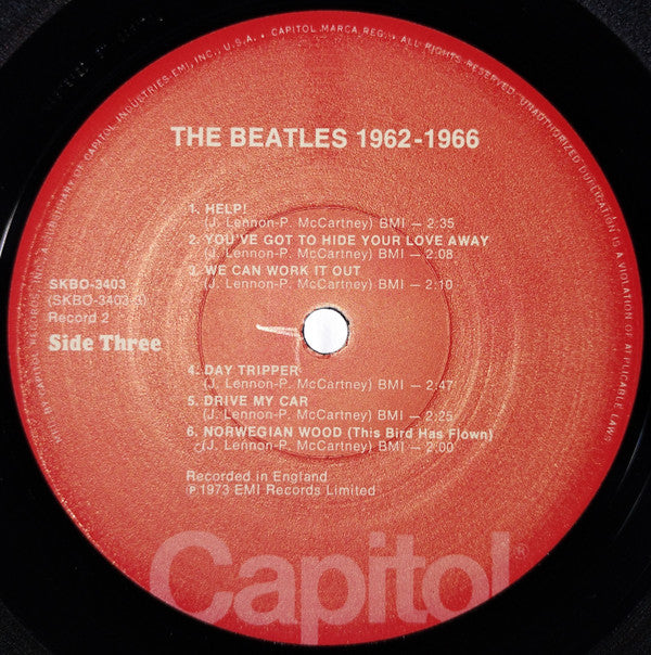 The Beatles - 1962-1966 (2xVinyl, LP, Compilation, Reissue, Stereo) Near Mint (NM or M-) / Very Good Plus (VG+)