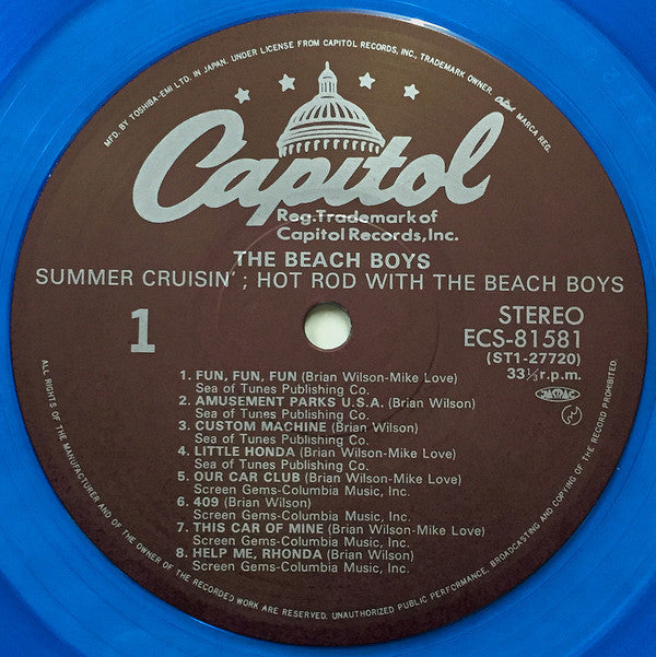 The Beach Boys - Summer Cruisin': Hot Rod With The Beach Boys (Vinyl, LP, Compilation) Near Mint (NM or M-) / Very Good (VG)