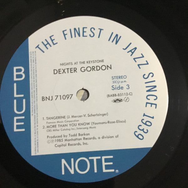Dexter Gordon - Nights At The Keystone (2xVinyl, LP, Album) Near Mint (NM or M-) / Very Good (VG)
