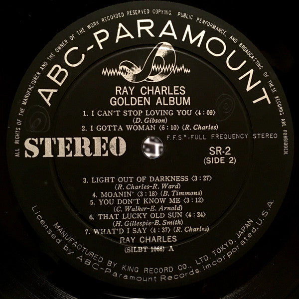 Ray Charles - Golden Album (Vinyl, LP, Compilation) Very Good (VG) / Very Good (VG)