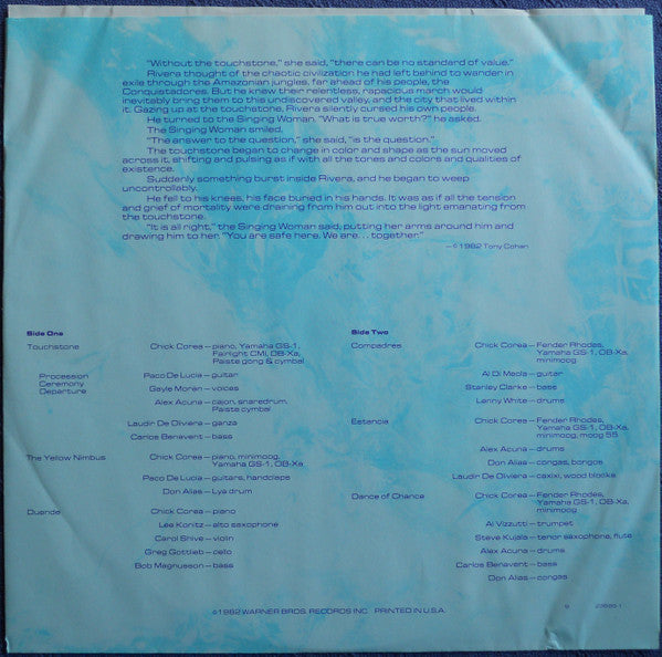 Chick Corea - Touchstone (Vinyl, LP, Album) Very Good (VG) / Very Good (VG)