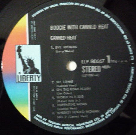 Canned Heat - Boogie With Canned Heat (Vinyl, LP, Album) Very Good Plus (VG+) / Very Good Plus (VG+)