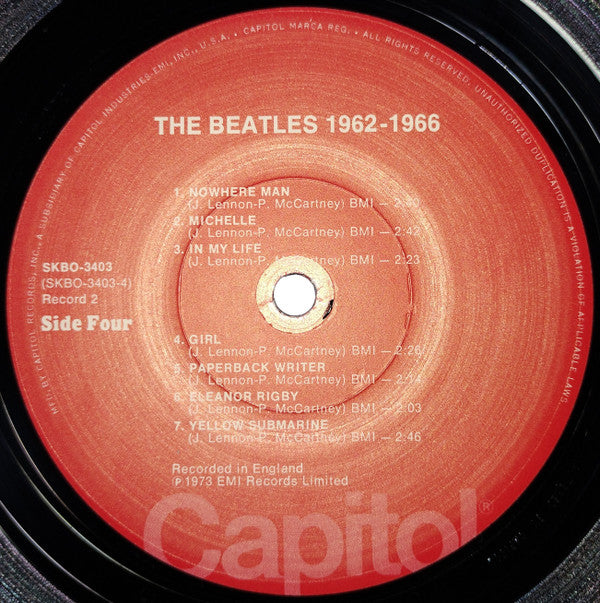 The Beatles - 1962-1966 (2xVinyl, LP, Compilation, Reissue, Stereo) Near Mint (NM or M-) / Very Good Plus (VG+)