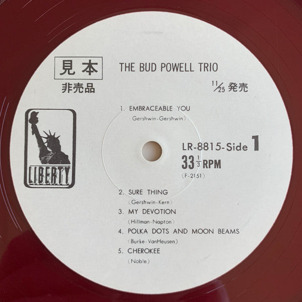 The Bud Powell Trio - The Bud Powell Trio (Vinyl, LP, Album, Promo, Reissue, Mono) Very Good Plus (VG+) / Very Good (VG)