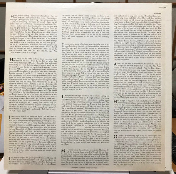 Harry Chapin - Short Stories (Vinyl, LP, Album, Promo, Stereo) Very Good Plus (VG+) / Good Plus (G+)