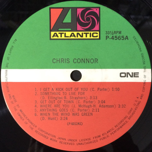 Chris Connor - Chris Connor (Vinyl, LP, Reissue, Stereo) Very Good Plus (VG+) / Very Good (VG)
