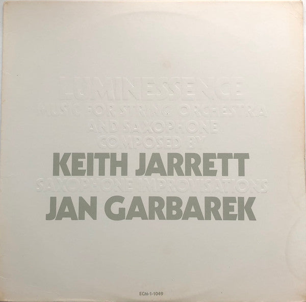 Keith Jarrett - Luminessence (Vinyl, LP, Album) Near Mint (NM or M-) / Very Good Plus (VG+)