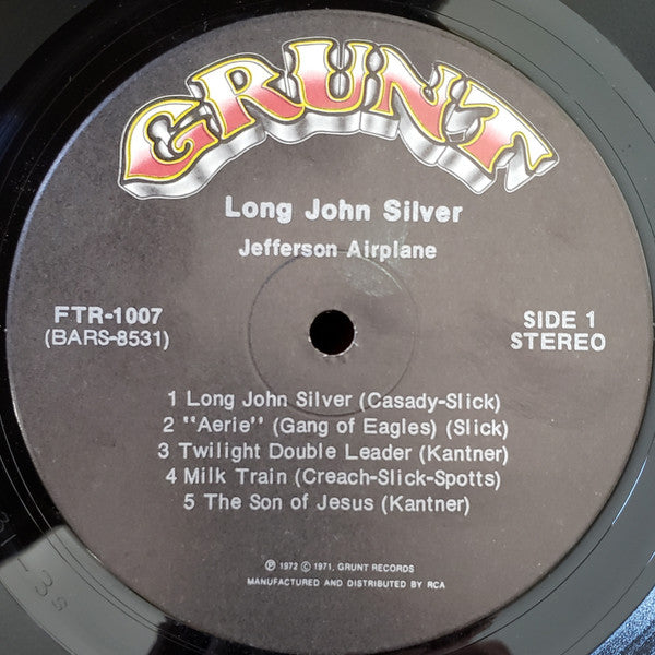 Jefferson Airplane - Long John Silver (Vinyl, LP, Album) Very Good Plus (VG+) / Very Good (VG)