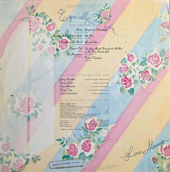 Fairport Convention - Rosie (Vinyl, LP, Album) Very Good (VG) / Very Good Plus (VG+)