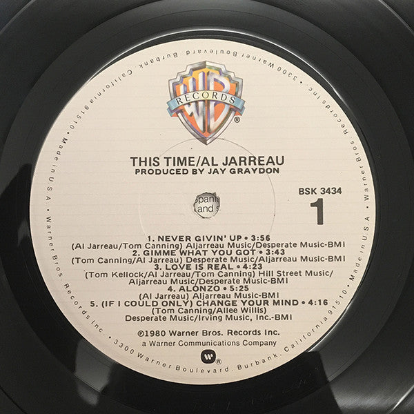Al Jarreau - This Time (Vinyl, LP, Album) Very Good (VG) / Near Mint (NM or M-)