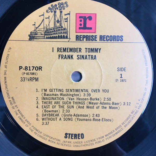 Frank Sinatra - I Remember Tommy (Vinyl, LP, Album) Good Plus (G+) / Good Plus (G+)