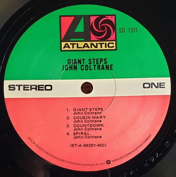 John Coltrane - Giant Steps (Vinyl, LP, Album, Reissue, Stereo) Very Good Plus (VG+) / Very Good (VG)