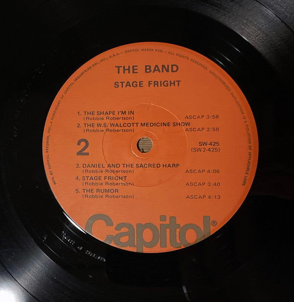 The Band - Stage Fright (Vinyl, LP, Album, Reissue) Very Good Plus (VG+) / Near Mint (NM or M-)