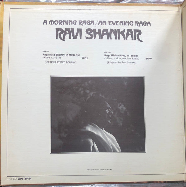 Ravi Shankar - A Morning Raga / An Evening Raga (Vinyl, LP, Album, Reissue) Good Plus (G+) / Very Good (VG)