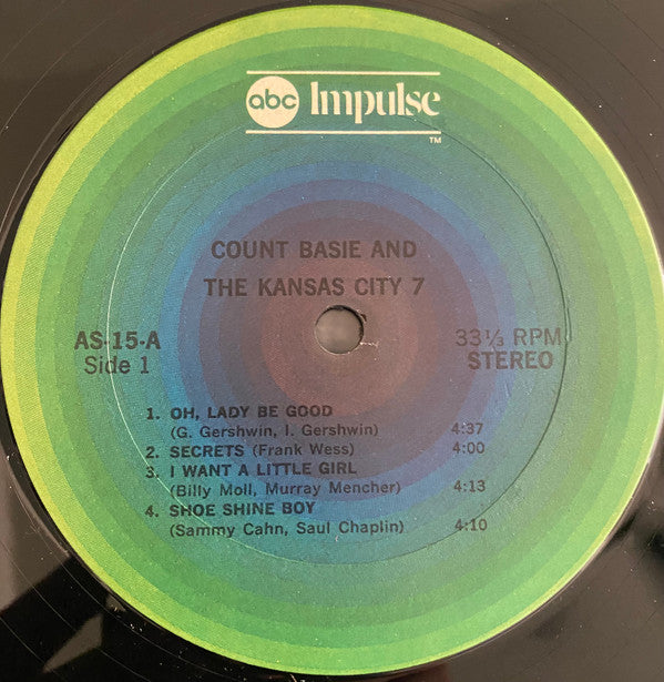 Count Basie And The Kansas City Seven - Count Basie And The Kansas City 7 (Vinyl, LP, Album, Stereo) Very Good (VG) / Very Good Plus (VG+)