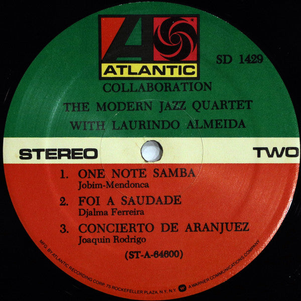 The Modern Jazz Quartet - Collaboration (Vinyl, LP, Album, Reissue, Stereo) Very Good Plus (VG+) / Very Good Plus (VG+)