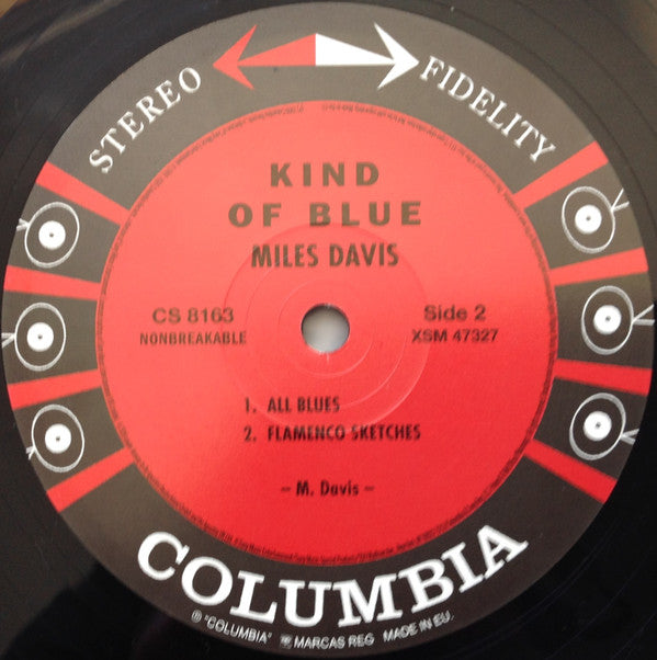 Miles Davis - Kind Of Blue (Vinyl, LP, Album, Reissue, Repress, Stereo) Very Good Plus (VG+) / Very Good (VG)