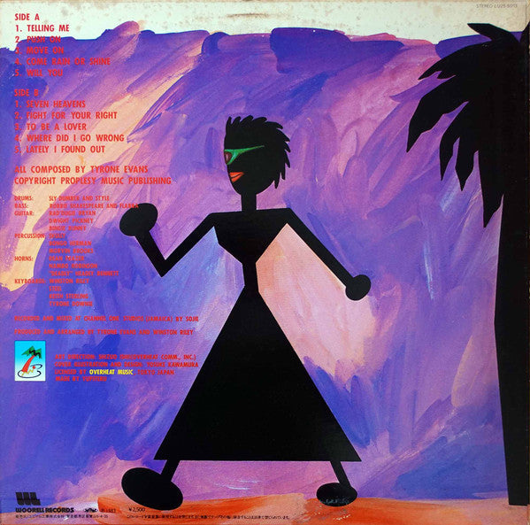 Tyrone Evans - Telling Me (Vinyl, LP, Album, Promo) Very Good Plus (VG+) / Very Good (VG)