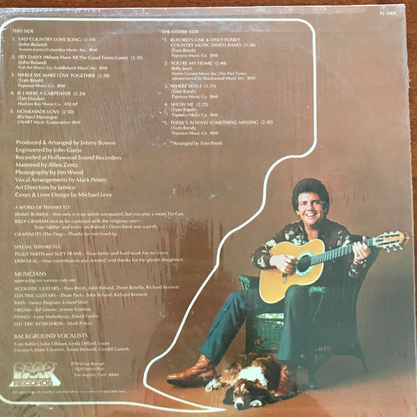 Tom Bresh - Homemade Love (Vinyl, LP, Album) Good Plus (G+) / Very Good (VG)