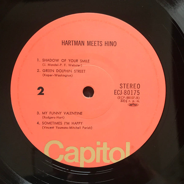Johnny Hartman - Hartman Meets Hino (Vinyl, LP, Album, Reissue) Near Mint (NM or M-) / Very Good Plus (VG+)