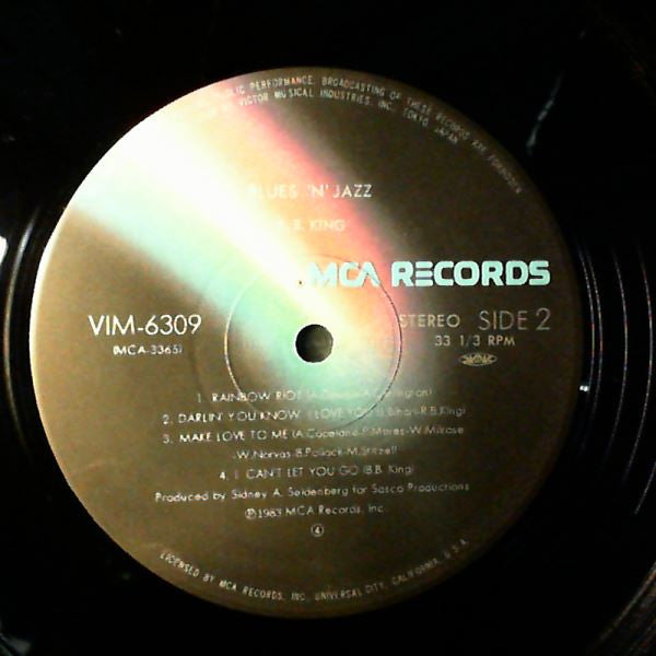 BB King - Blues 'N' Jazz (Vinyl, LP, Album, Stereo) Very Good Plus (VG+) / Very Good Plus (VG+)