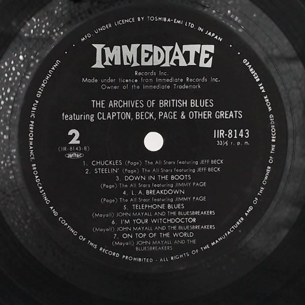 Various - The Archives Of British Blues (Vinyl, LP, Compilation, Reissue) Very Good Plus (VG+) / Near Mint (NM or M-)