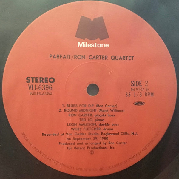 Ron Carter Quartet - Parfait (Vinyl, LP, Album) Very Good Plus (VG+) / Very Good (VG)