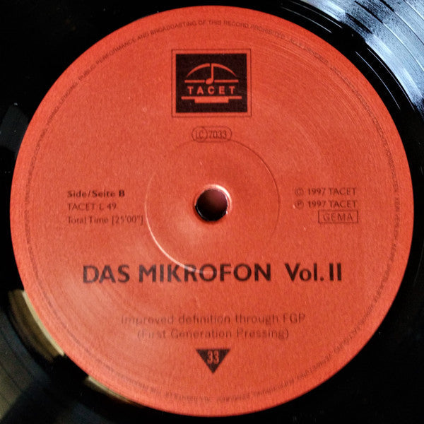 Georg Rox Quartet - Das Mikrofon Vol. II (Vinyl, LP, Limited Edition, Numbered, Repress) Near Mint (NM or M-) / Very Good Plus (VG+)