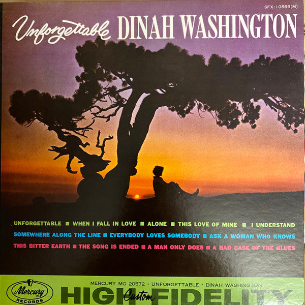 Dinah Washington - Unforgettable (Vinyl, LP, Album, Reissue, Mono) Very Good (VG) / Very Good (VG)