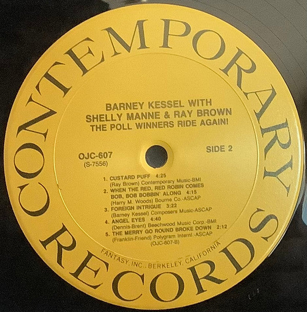 Barney Kessel - The Poll Winners Ride Again! (Vinyl, LP, Album, Reissue, Stereo) Very Good (VG) / Very Good Plus (VG+)