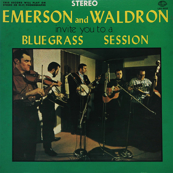 Emerson And Waldron - Bluegrass Session (Vinyl, LP, Album, Reissue) Very Good Plus (VG+) / Very Good (VG)