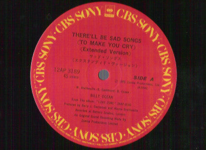 Billy Ocean - There'll Be Sad Songs (To Make You Cry) / When The Going Gets Tough, The Tough Get Going (Vinyl, 12", 45 RPM, Single) Very Good (VG) / Very Good (VG)