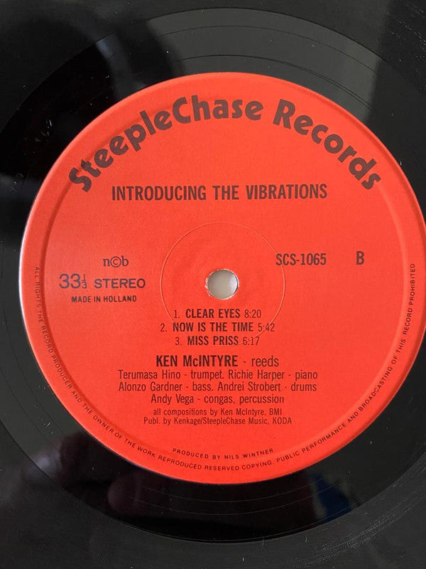 Ken McIntyre Sextet - Introducing The Vibrations (Vinyl, LP, Album, Reissue, Repress) Very Good (VG) / Very Good (VG)