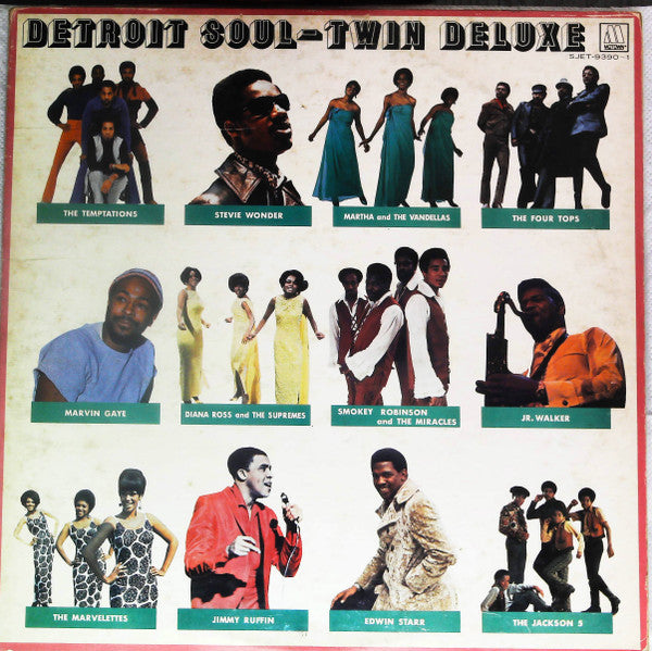 Various - Detroit Soul - Twin Deluxe (2xVinyl, LP, Compilation, Promo) Very Good (VG) / No Cover