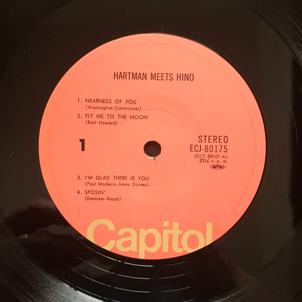 Johnny Hartman - Hartman Meets Hino (Vinyl, LP, Album, Reissue) Near Mint (NM or M-) / Very Good Plus (VG+)
