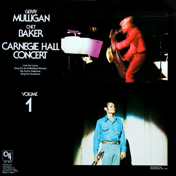Gerry Mulligan - Carnegie Hall Concert Volume 1 (Vinyl, LP, Album, Stereo) Near Mint (NM or M-) / Very Good Plus (VG+)